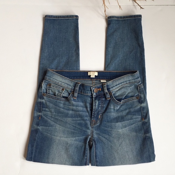 💕HP💕J Crew Skinny Crop Blue Jeans - Picture 2 of 8